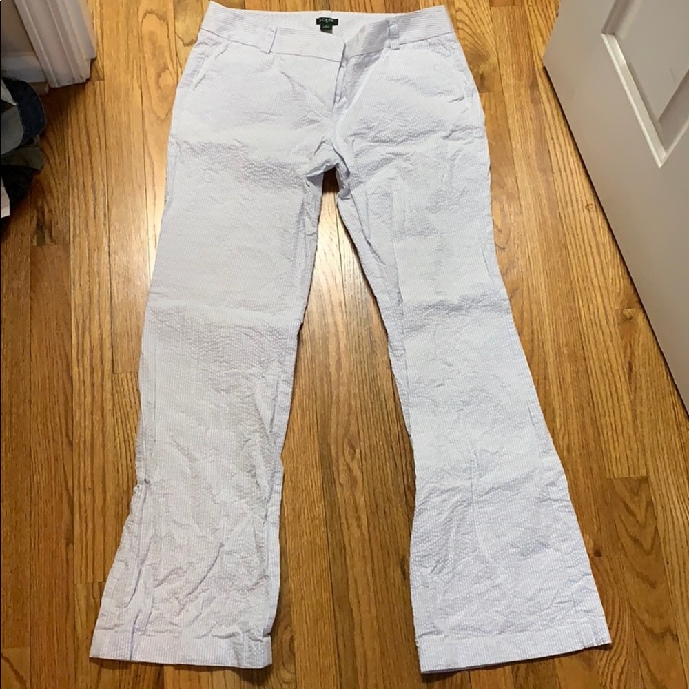 J Crew lightweight pinstripe pants size 8